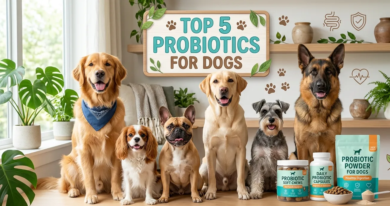 Top 5 Probiotics for Dogs – Best Supplements for Gut Health