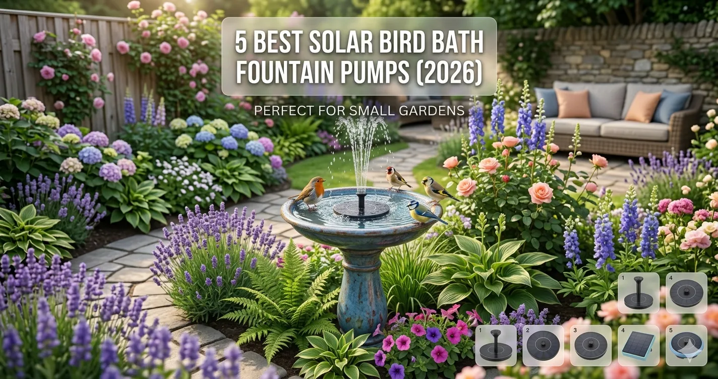 5 Best Solar Fountain Pumps for Bird Baths in the USA (2026)