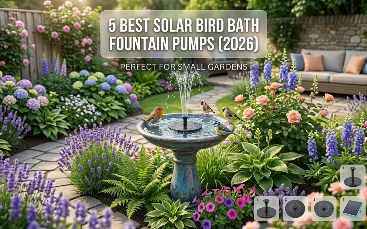 5 Best Solar Fountain Pumps for Bird Baths in the USA (2026)